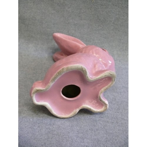 78 - A RETRO PINK RABBIT ORNAMENT BY SYLVAC