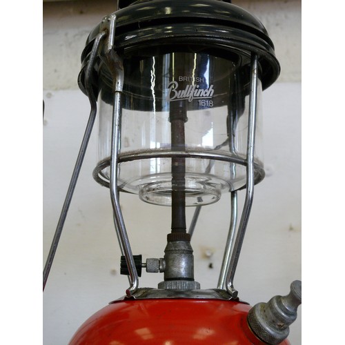 88 - A VINTAGE TILLEY LAMP WITH RED BASE