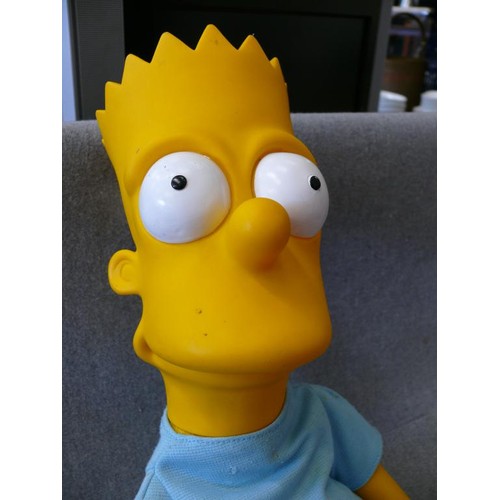 144 - VINTAGE BART SIMPSON TOY FIGURE WITH SOFT BODY AND PLASTIC HEAD AND LIMBS 1990