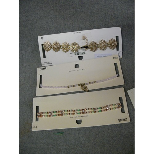 217 - A SELECTION OF NEW GOOD QUALITY COSTUME JEWELLERY