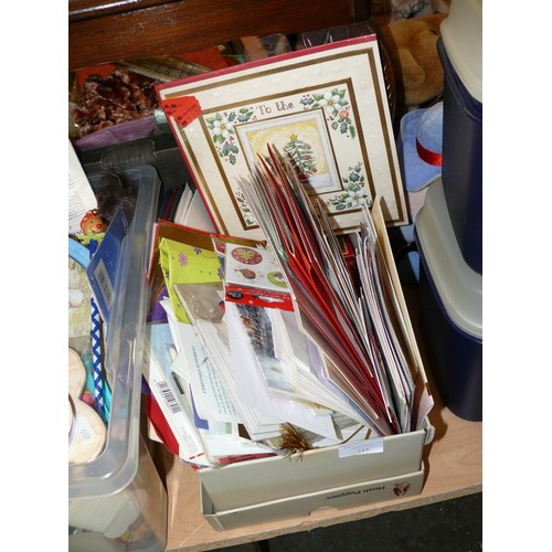 215 - A NICE BOX OF GREETINGS CARDS AND STATIONERY