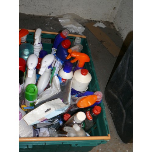 179 - A QUANTITY OF CLEANING PRODUCTS (TRAY NOT INCLUDED)