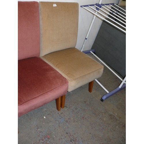 272 - A PAIR OF RETRO BEDROOM/NURSING CHAIRS