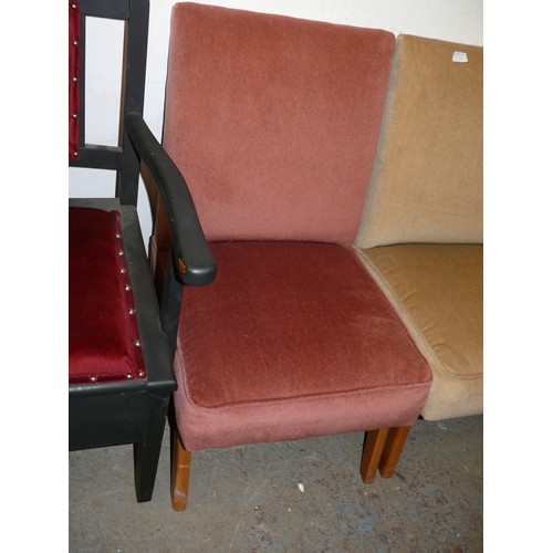 272 - A PAIR OF RETRO BEDROOM/NURSING CHAIRS