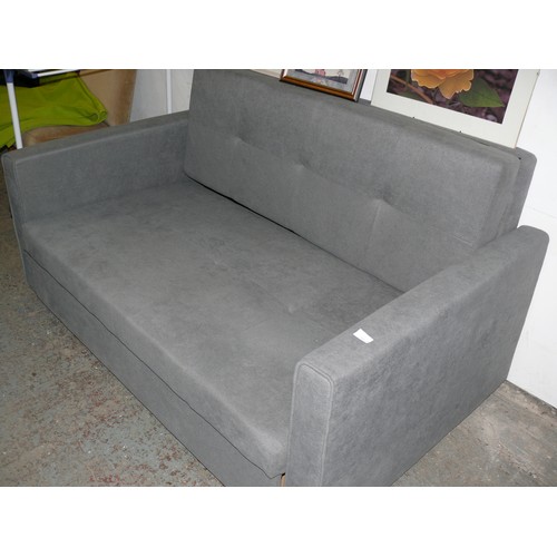 267 - LARGE GREY SOFA BED