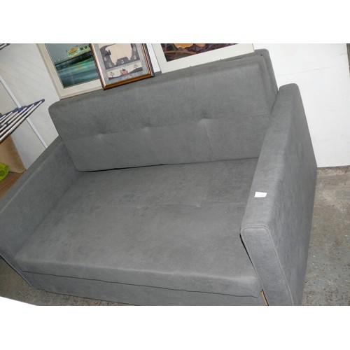 267 - LARGE GREY SOFA BED