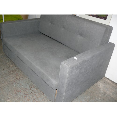 267 - LARGE GREY SOFA BED