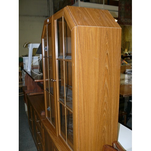 274 - ART DECO STYLE DISPLAY CABINET WITH GLAZED DOORS TO TOP