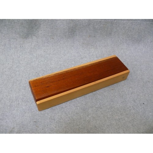 20 - WOODEN TURNED PEN IN A BEAUTIFUL WOODEN BOX BY GLADSTONE MEN'S SHED, HAND MADE