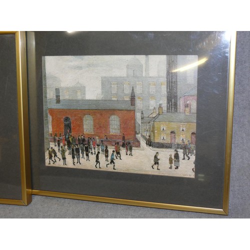 327 - 2 FRAMED AND GLAZED LOWRY PRINTS