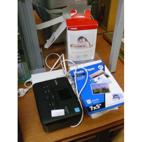 328 - CANON SELPHY CP800 PHOTO PRINTER WITH PAPER