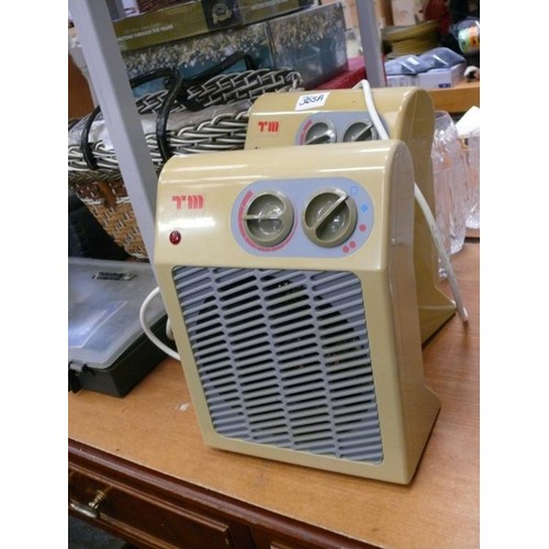 365A - 2 VINTAGE ELECTRIC FAN HEATERS