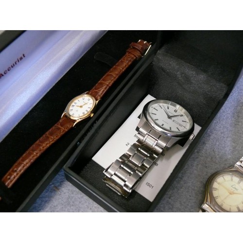 24 - SELECTION OF WATCHES TO INCLUDE ACCURIST,  LIMIT, PULSAR AND SEKONDA