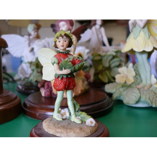 374 - A COLLECTION OF 'THE FLOWER FAIRY' ORNAMENTS BY DANBURY MINT