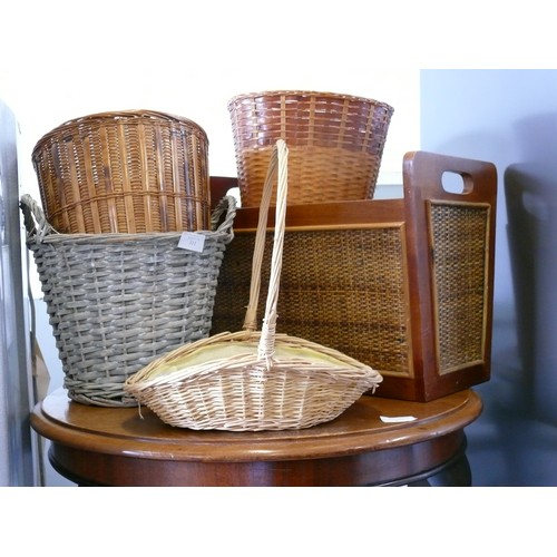 311 - SELECTION OF  WICKER BASKETS