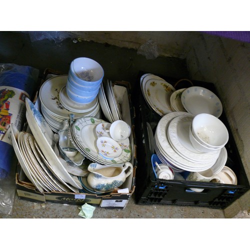 170 - 2 LARGE BOXES OF VARIOUS GOOD QUALITY CHINA