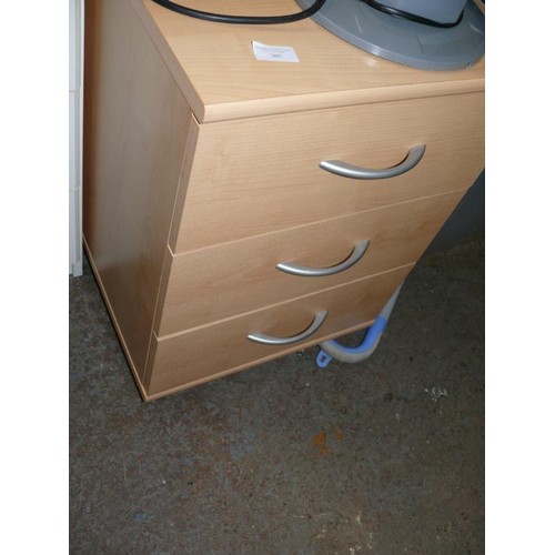 305 - SMALL 3 DRAWER BEDSIDE