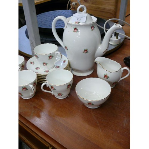 375 - A ROYAL ADDERLEY FINE BONE CHINA COFFEE SET