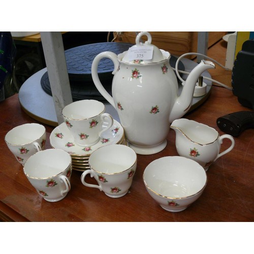 375 - A ROYAL ADDERLEY FINE BONE CHINA COFFEE SET