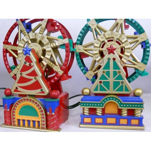 88 - AN ANIMATED HOLIDAY FERRIS WHEEL SET BY MR CHRISTMAS, IT LIGHTS UP AND PLAYS A TUNE