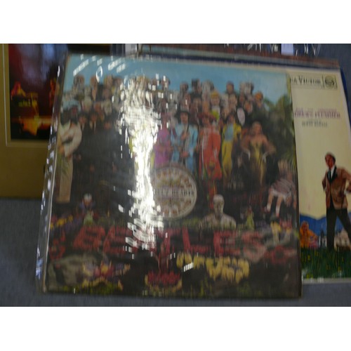 108 - A NICE SELECTION OF LP RECORDS TO INCLUDE DEEP PURPLE MADE IN JAPAN, THE BEATLES SEARGANT PEPPERS LO... 