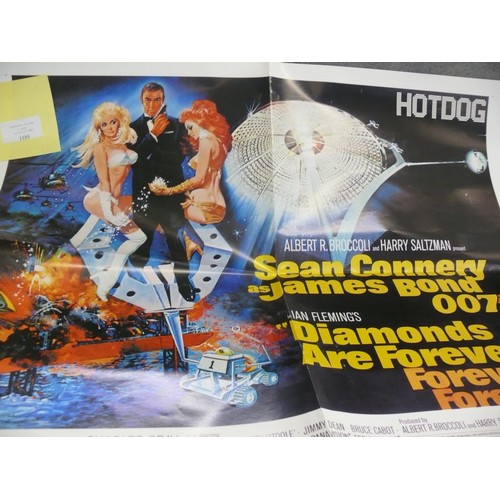 109 - JAMES BOND DIAMONDS ARE FOREVER POSTER