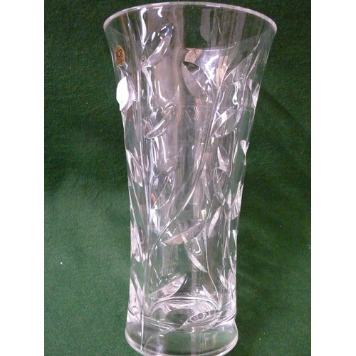 118 - A BEAUTIFUL LARGE RCR CRYSTAL VASE