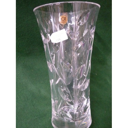 118 - A BEAUTIFUL LARGE RCR CRYSTAL VASE