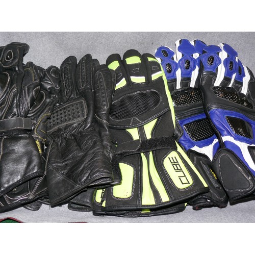 168 - 4 PAIRS OF MOTORBIKE GLOVES SIZE 2XL & 4XL