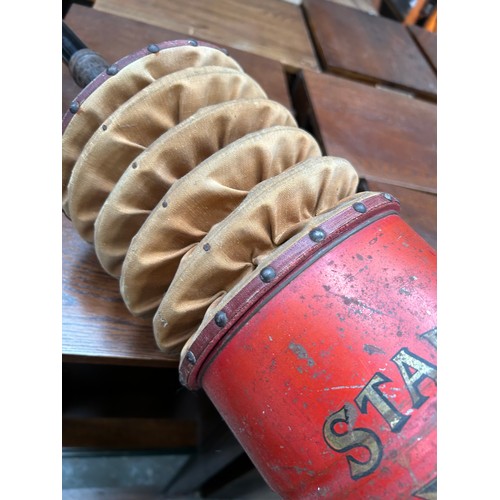 454 - A RARE ANTIQUE VACUUM CLEANER “”THE STAR” BRITISH MADE. WITH BELLOWS, STILL WORKING