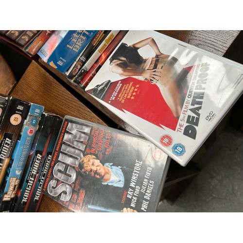 455 - GOOD SELECTION OF DVD’S INCLUDING ACTION, COMEDY. BOX SETS OF INDIANA JONES, KOJAK, KNIGHT RIDER, LI... 