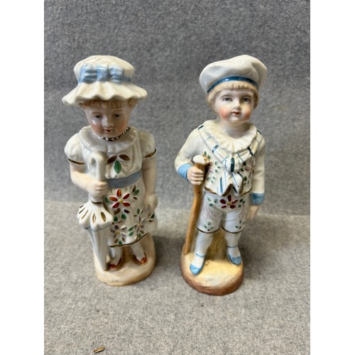 3 - A PAIR OF VINTAGE FIGURINES WEST GERMAN NO DAMAGE