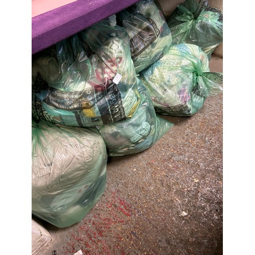 103A - 11 BAGS OF GOOD CLEAN CLOTHING AND HOUSEHOLD LINEN - GENTS, LADIES AND CHILDREN'S