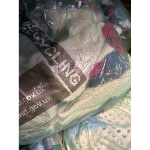 103A - 11 BAGS OF GOOD CLEAN CLOTHING AND HOUSEHOLD LINEN - GENTS, LADIES AND CHILDREN'S