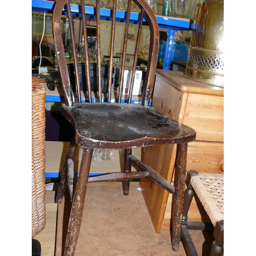 243 - VINTAGE WINDSOR STYLE KITCHEN CHAIR.