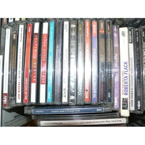 303 - LARGE CRATE OF MIXED CD'S. INC ROD STEWART, EVERLY BROTHERS, ROCK & ROLL LEGENDS, IL DIVA ETC ETC.