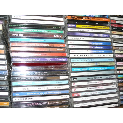 303 - LARGE CRATE OF MIXED CD'S. INC ROD STEWART, EVERLY BROTHERS, ROCK & ROLL LEGENDS, IL DIVA ETC ETC.