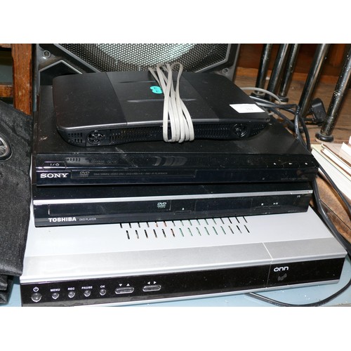 311 - ONN DIGITAL VIDEO RECORDER, TOGETHER WITH A SONY &  TOSHIBA DVD PLAYERS, AND AN EE SMART HUB.