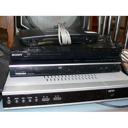 311 - ONN DIGITAL VIDEO RECORDER, TOGETHER WITH A SONY &  TOSHIBA DVD PLAYERS, AND AN EE SMART HUB.