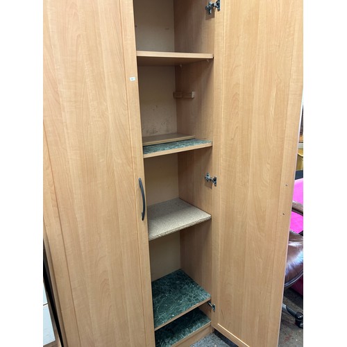 339A - LARGE 2 DOOR CUPBOARD WITH BUILT IN SHELVING