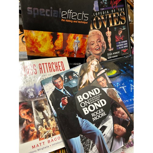 396 - A SELECTION OF GOOD QUALITY MOVIE THEMED HARDBACK BOOKS TO INCLUDE GEORGE LUCAS, JIM HENSON, JAMES B... 