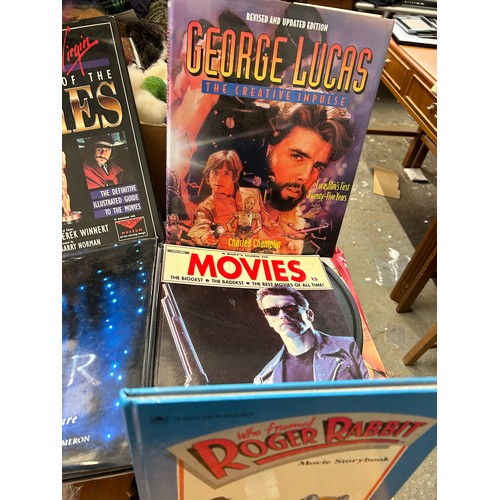 396 - A SELECTION OF GOOD QUALITY MOVIE THEMED HARDBACK BOOKS TO INCLUDE GEORGE LUCAS, JIM HENSON, JAMES B... 