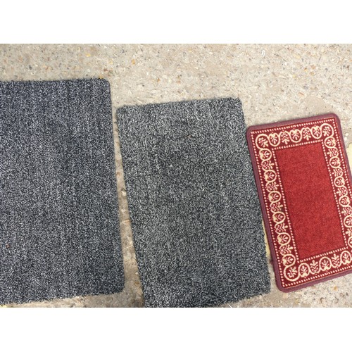 434 - A SELECTION OF 3 GOOD QUALITY DOOR MATS