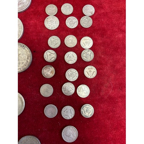 35 - A COLLECTION OF SUID-AFRIKA, SOUTH AFRICAN SILVER COINS 7. 28.80gr 5 SHILLINGS VARIOUS DATES 1940/50... 