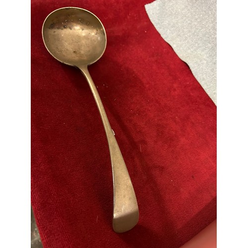 5 - A VERY LARGE LADLE S/PLATED