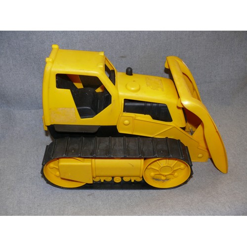 136 - LARGE PLASTIC TOY BULLDOZER