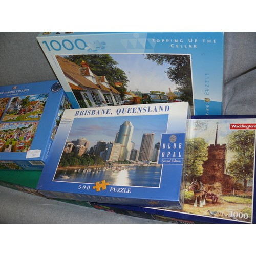 289 - 3 X JIGSAW PUZZLES. 1 X 1000. 2 X 500 PC