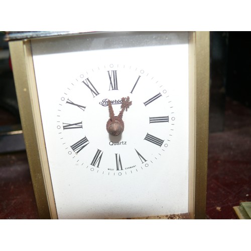 294 - 2 X SMALL CARRIAGE CLOCKS