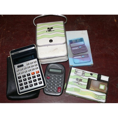 300 - RETRO VINTAGE COURREGES AC 101 CAMERA, CASIO CALCULATORS.