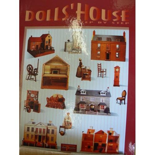 92 - LARGE COLLECTION OF DOLLS HOUSE FLAT PACK FURNITURE AND PARTS WITH STEP BY STEP GUIDES